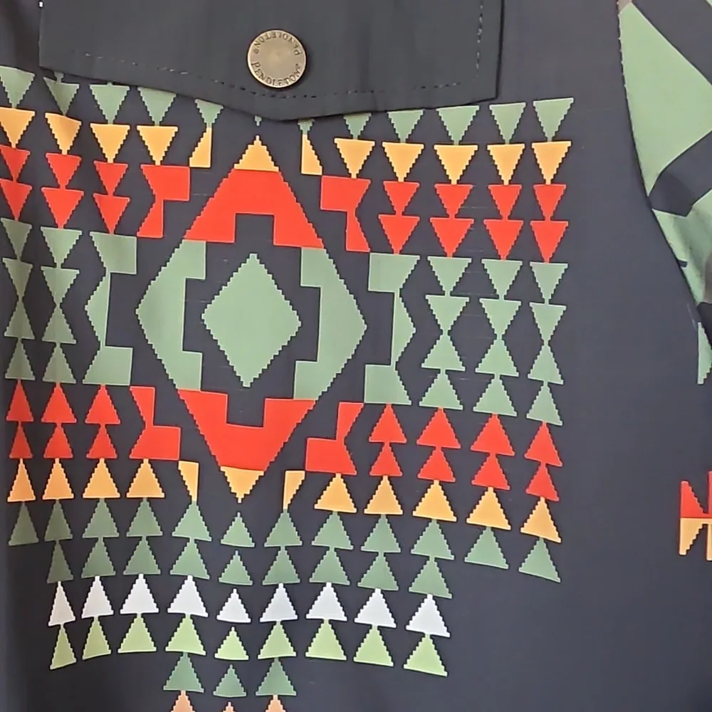 NWOT Pendleton Black Chief Joseph Insulated Ripstop Anorak Jacket ❤️⛷️💚🖤🎁
